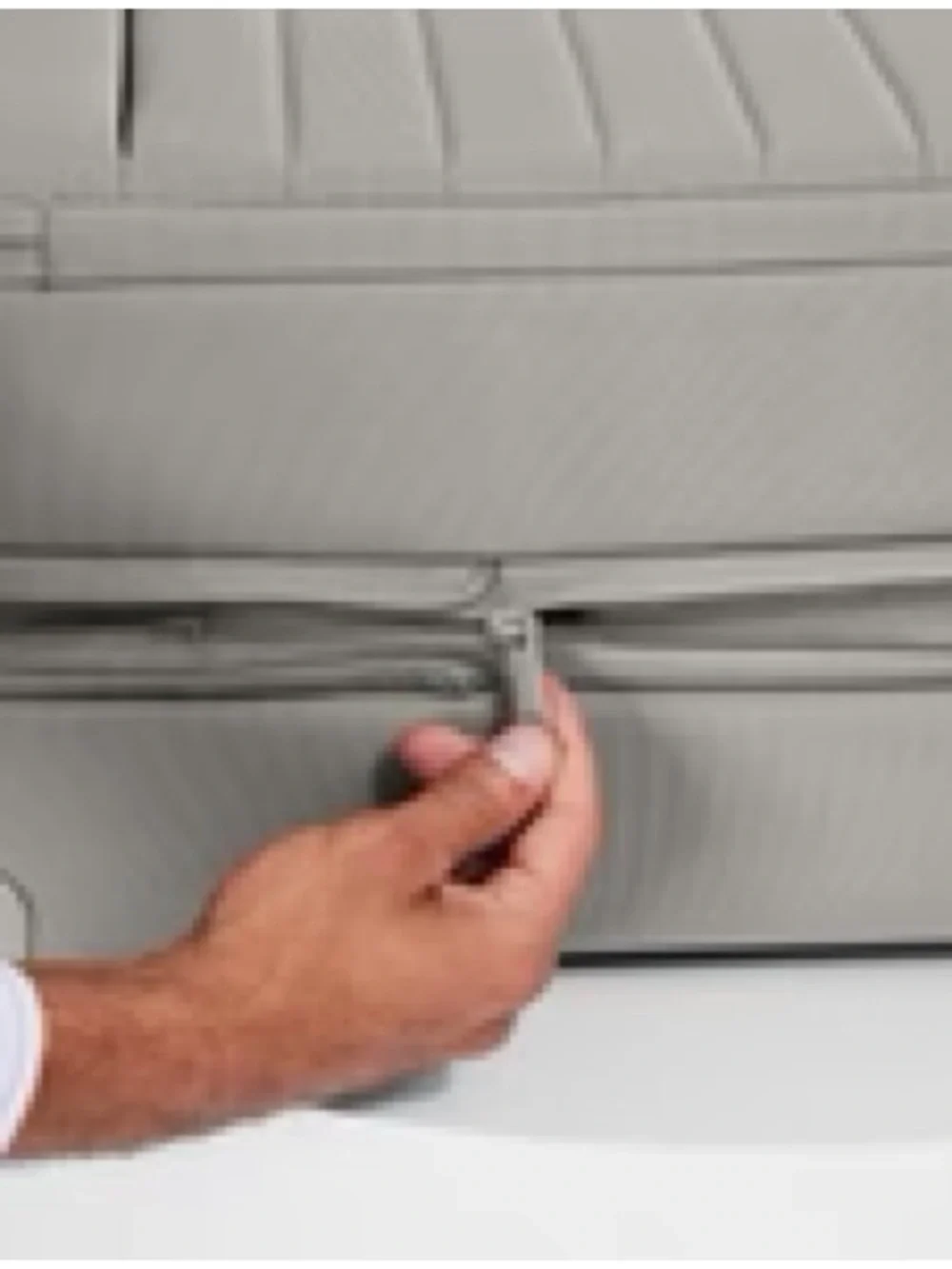 Away Light Gray Softside Bigger Carry-On Luggage Bag